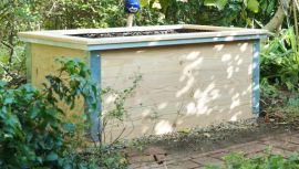 mittelhohes Hochbeet aus Lärchenholz