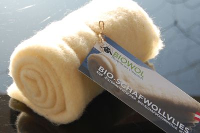 Bio-Schafwollvlies, 500 g Rolle